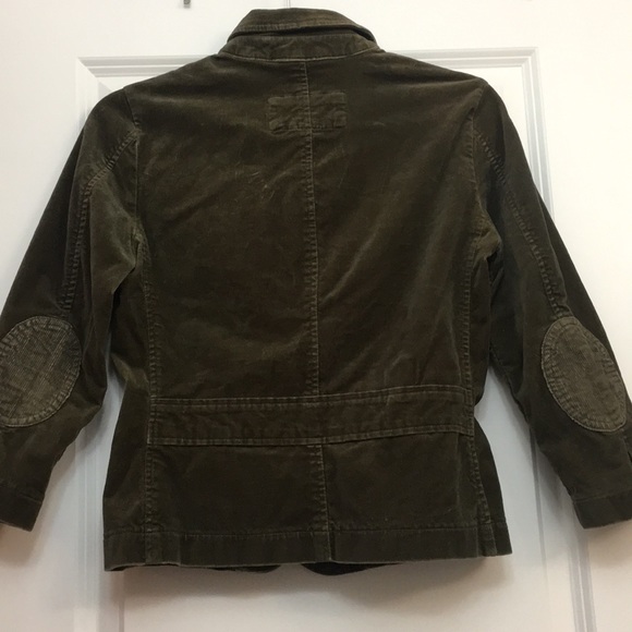 Olive Green Velour Jacket - Picture 7 of 10